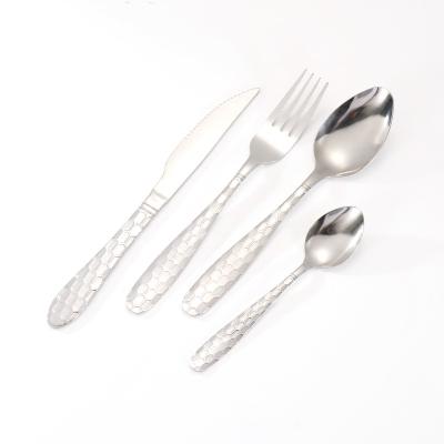 China Sustainable EVD Factory Direct Sale Hanging Flatware Fork Knife And Spoon Travel Storage Handle Set Cutlery for sale