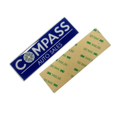 China Durable Custom Logo Printed Aluminum Doming Epoxy Sticker for sale