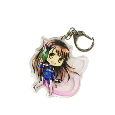 China Gifts Custom Design Acrylic Clear Key Chain Acrylic Key Chain For Gifts for sale