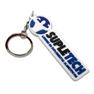 China 3D Logo Custom Rubber Keychain Soft Gifts PVC Rubber Key Chains Wholesale for sale