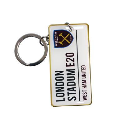 China Gifts Custom Design Printed Epoxy Metal Key Chain Key Chain For Souvenir for sale