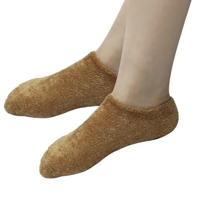 China Free sample foot sleeve footcare women eco-friendly stocking cut essential oil foot spa gel moisturizing socks for sale