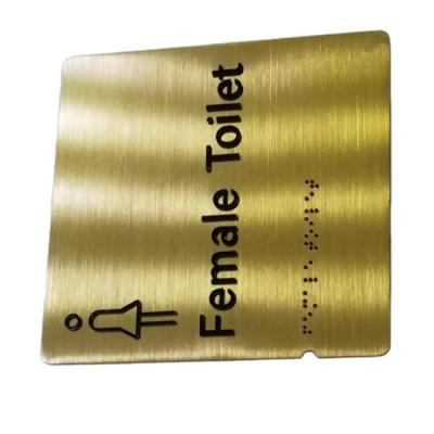 China China Hotel Toilet Signage Hotel Sign Toilet Signage With Braille for sale