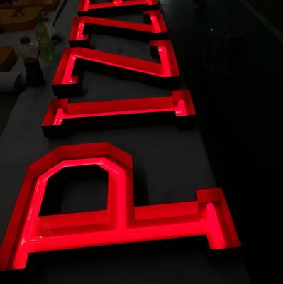 China Water Render YIJIAO Customized Metal Shell And Colorful Acrylic Neon Sign For Heavy Duty Advertising Business for sale