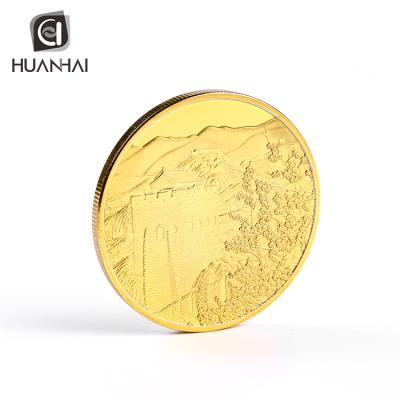 China Custom Europe Logo 3D 999 Metal Gold Plated Coins For Sale for sale