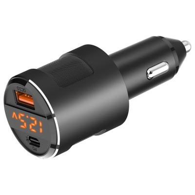 China UniversalÂ   65W PD QC 3.0 USB Fast Car Charger Dual Port Type C Car Adapter Fast In-Car Charger For Tablet Laptop Notebook for sale