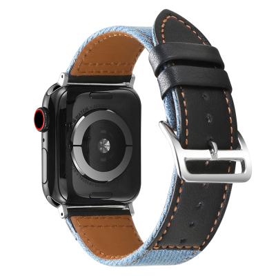 China Unquie Luxury Genuine Leather Band For I Watch Series 6 5 4 3 2 Strap Wristband Belt For Smart Watch 38Mm 40Mm 42Mm 44Mm Fashion for sale