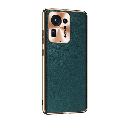 China Genuine Leather Phone Cases Anti-fall For Xiaomi MI Mix 4 Case Luxury High Quality Cowhide Skin Real Plat Back Cover MI Mix4 for sale