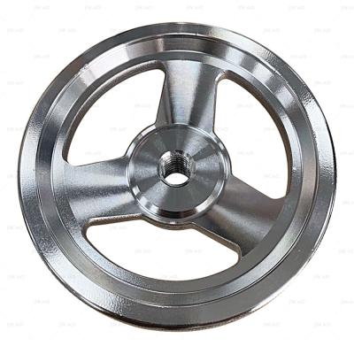 China Solid highlight threaded cast iron handwheel for sale