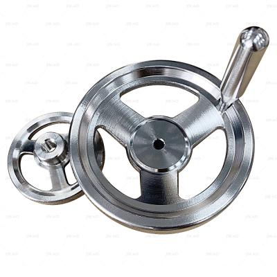 China Solid high quality custom size aluminum hand wheel for sale