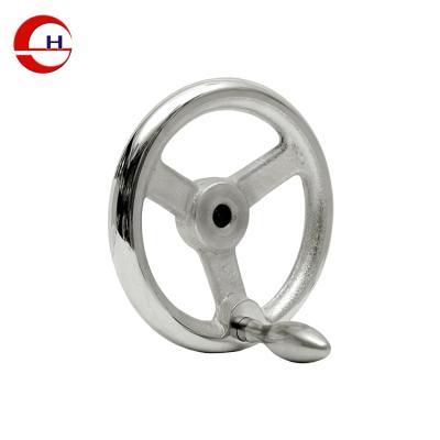 China Casting Steel Handwheel Aluminum Machine Solid Stainless Folding Milling Adjustable Lever Handle for sale