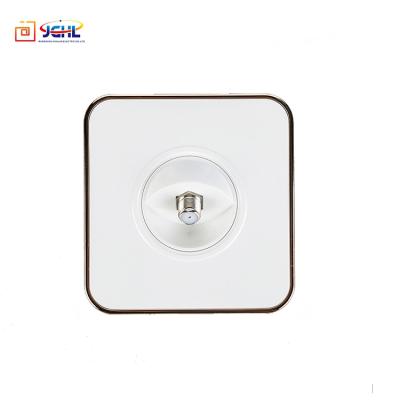 China Security European PC Plating Modern Satellite TV Wall Socket for sale