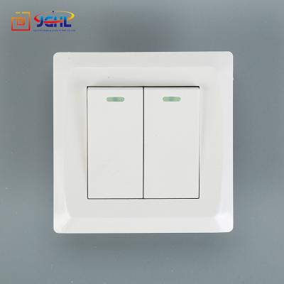 China High quality security pc 2 band 1 way/2 way stepless dimming British wall switch for sale