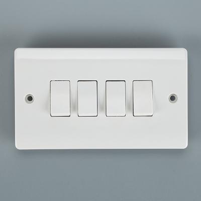 China Security cheap price British BAKELITE 4 band 1 way/2 way wall switch for sale