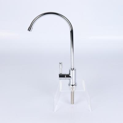 China Thermostatic Faucets Goose Neck Sliver 360 Degree Rotating RO Filter Parts Sprinkle Purifier Drink Water for sale