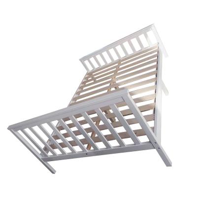 China 2022 Hot Sale Chinese Original Design White 200cm Chinese Original Design Solid Wood Single Bed For Home Hotel Hospital for sale