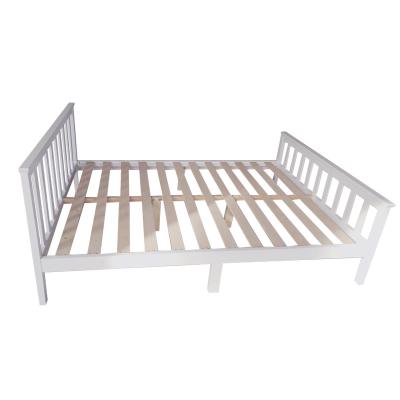 China New Design Bigger 200CM Chinese Modern White Wood Solid Oak Single Bed For Home Hotel Hospital for sale