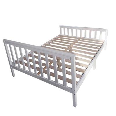 China Factory Price Chinese Nordic White 200CM Adult Solid Wood Single Bed For Home Hotel Hospital for sale