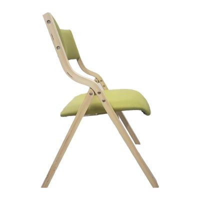 China Green Wholesale Foldable Backrest Chair Wooden Leisure Adjustable Folding Chair For Living Room Office Lounge for sale