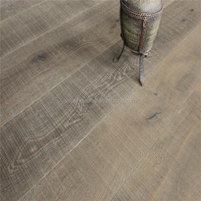 China Aged Modern Wide Plank Looking Oil Finished Oak Wood Flooring Wholesale Prices for sale