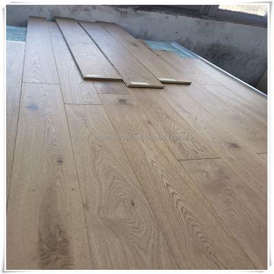 China Cheap Click 5G Modern Germany White Oak Wood Flooring for sale