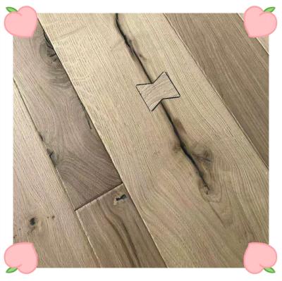 China 2020 New Color White Oak Color Collection China Supplier Rustic Handwork Flooring Modern Natural European Hardwood Flooring for sale