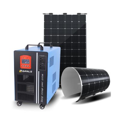 China 3000W 2000W 10000W home portable solar power home solar power system for home lighting and telephone charging for sale