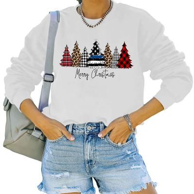 China Sustainable Fashionable Autumn Women's Round Collar Long Sleeve Hoodie Women's Christmas Series Printed Jacket Spot for sale