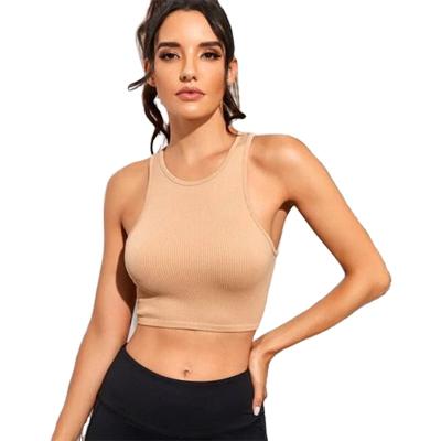 China 4pcs Women's Tube Top Fitness Crop Top Viable Women Invest Tank Gym Workout Sports Bra Training Clothes For Girls for sale