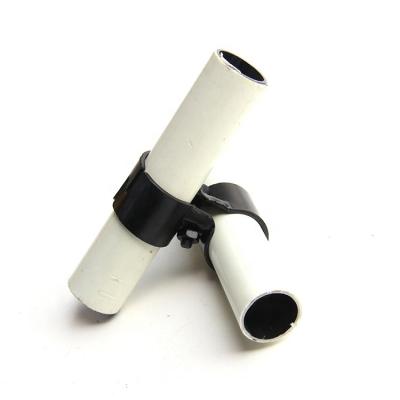 China Hotels Metal Joint Pipe Conector For Lean 28mm Pipe Rack System And Storage Shelf for sale