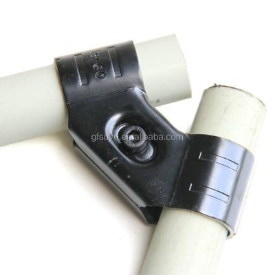 China GF Hotels Metal Joint Pipe Conector For Lean 28mm Pipe Rack System Factory Wholesale for sale