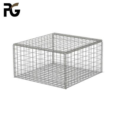 China Easily Assembled 4*4 Zinc-plating Welded Wire Mesh Gabion Boxes / Erosion Control Gabion Stone Cages for sale