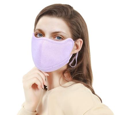 China Adjustable Earloop Straps Warm Cold-proof Cotton Face Cover Mask Earloop Respirator Two-in-One Dustproof Mouth Cover With Adjustable Straps for sale