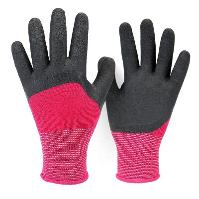 China Durable pilling and abrasion resistance women heavy duty latex knit wrist gloves/work safety gardening/household assembly/work gloves for sale