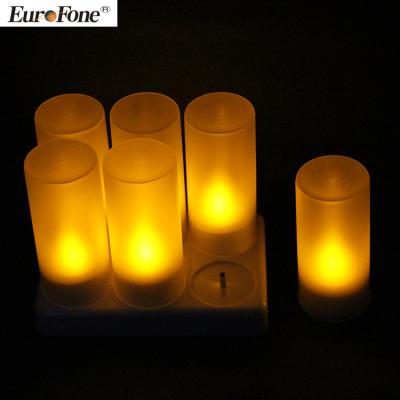 China 2020 Newest Design Christmas Flameless Rechargeable Led Tea Candles Wedding Decoration for sale