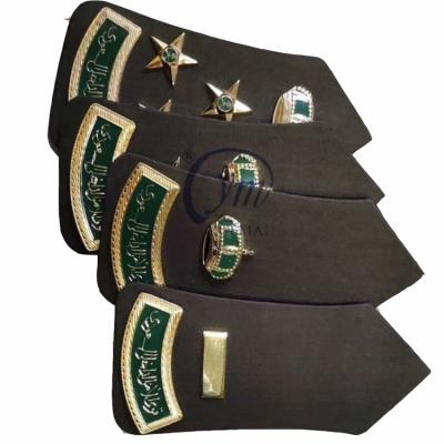 China Durable Hot Wholesale Custom Army Police Shoulders Metal Rank Epaulet For Military Uniform for sale