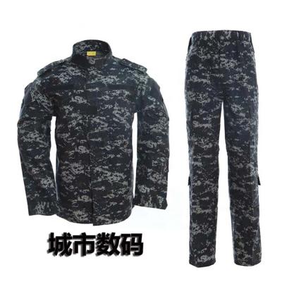 China Anti-Static Camouflage Police Army Combat Black Military Uniform Tactical Uniform for sale