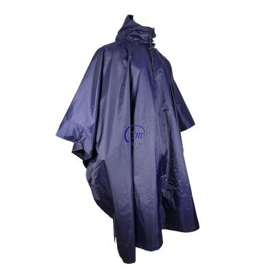 China Factory Wholesale Navy Blue Raincoat Poncho Army Raincoat Military Outdoor Raincoat for sale