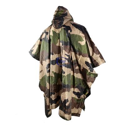 China Material Army Raincoat Poncho Army Rainwears Military Grade Tactical Raincoat for sale