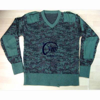 China Army Anti-Shrink Military V-Neck Sweater Sweater Style Sweater Uniform Sweater for sale