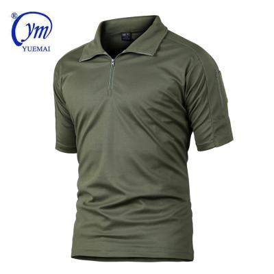 China New Viable Style Olive Green Camo Lightweight Dry Outdoor Fitted Military Army Tactical T-Shirt for sale