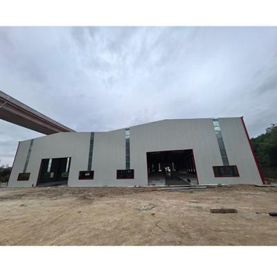 China Multifunctional Fabricated Steel Structure Storage Warehouse Metal Workshop Shed for sale