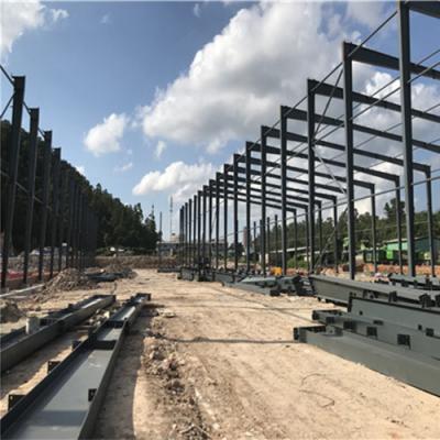 China Large Span Steel Structure Warehouse , Prefabricated Warehouse Building Steel Structure for sale