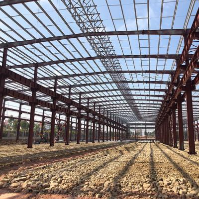 China Construcción de edificios con estructura metálica impermeable, fácil de ensamblar Edificios prefabricados para talleres de metal en venta