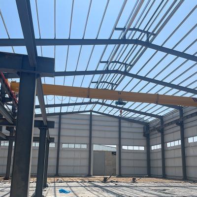 China Industrial Steel Structure Warehouse Factory Easy Operation Prefab Steel Barn for sale