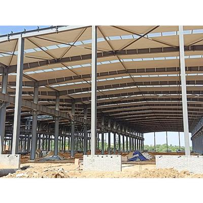 China Industrial Pre Engineered Metal Buildings Warehouse Hangar Showroom Supermarket Building for sale