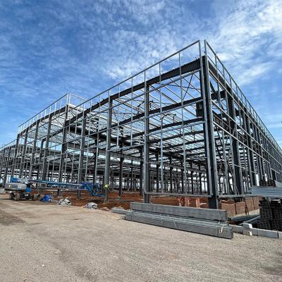 China 2000 Square Meter Structural Steel Frame Construction High Strength Steel Frame Workshop for sale