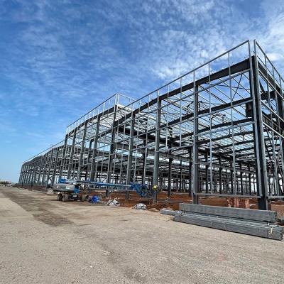 China Anti Fire Prefab Steel Frame House , Industrial Steel Frame Building Factory for sale