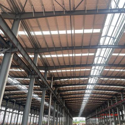 China Industrie-Stahlkonstruktion Bürogebäude, moderner Fertigwerk Metall Carports Lagerschuppen zu verkaufen