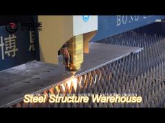 waterproof metal frame building construction , easy assemble prefab metal shop buildings